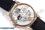 Portugieser Automatic 42mm RG APSF 1:1 Best Edition Black Dial on Black Leather Strap A52010 - Image 14
