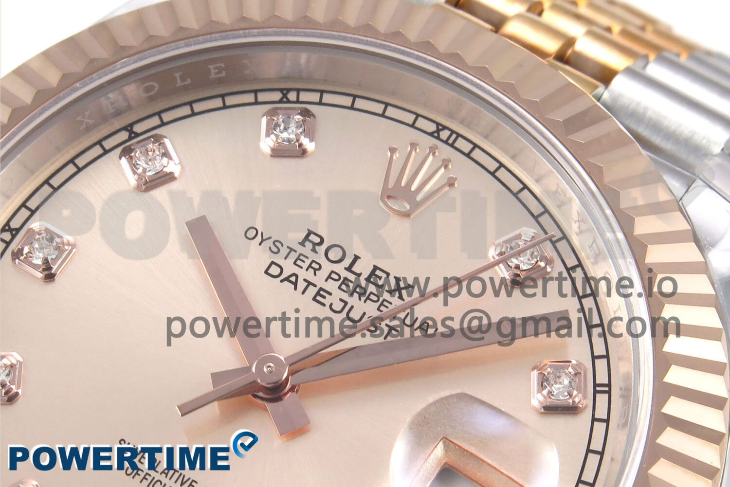 DateJust 41 126331 EWEF 1:1 Best Edition RG Diamonds Dial on SS/RG Jubilee Bracelet A3235 - Image 4