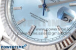 Day Date 40 SS 228236 THBF 1:1 Best Edition Ice-Blue Crystal Dial on President Bracelet VR3255 (Gain Weight) - Image 5