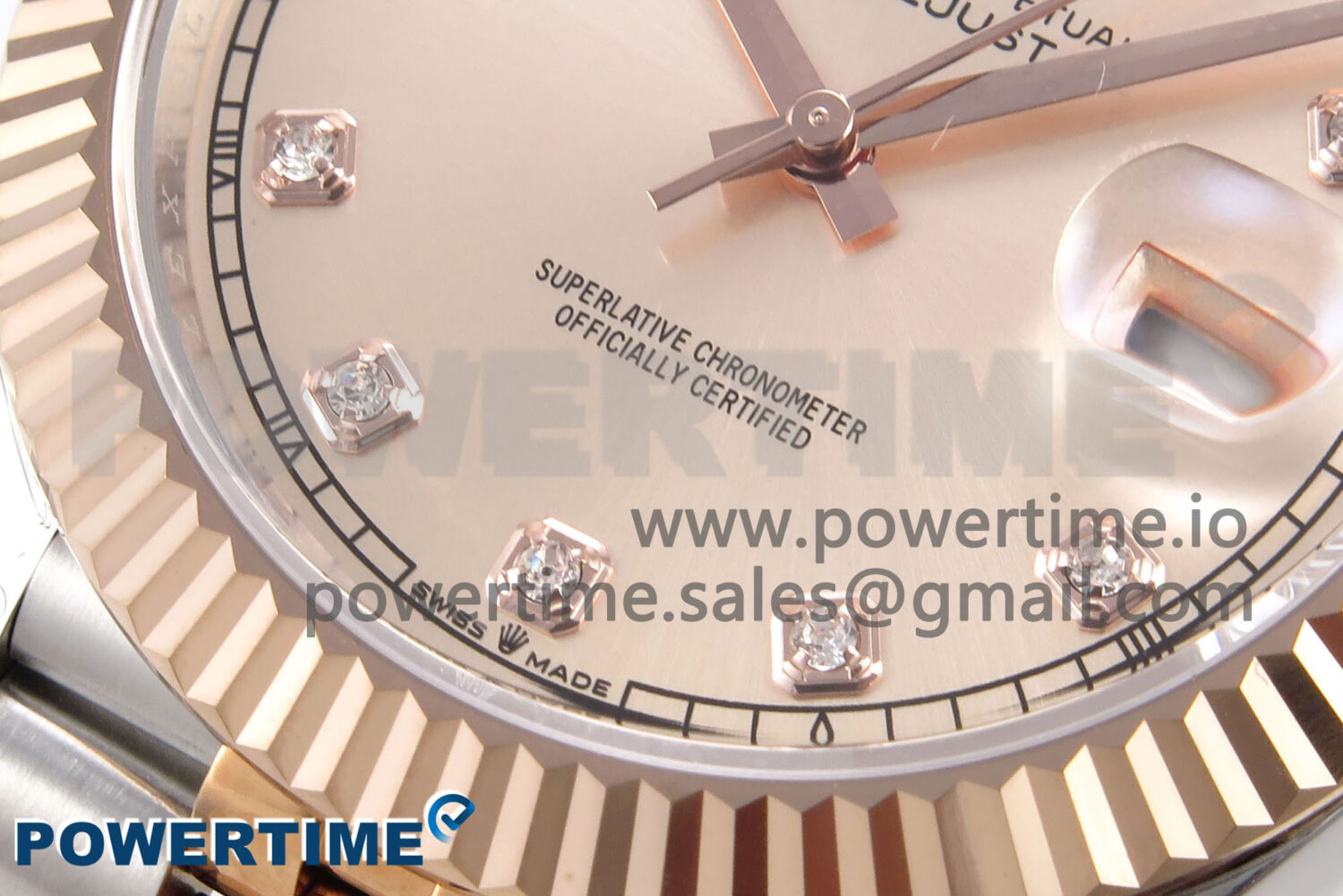 DateJust 41 126331 EWEF 1:1 Best Edition RG Diamonds Dial on SS/RG Jubilee Bracelet A3235 - Image 5