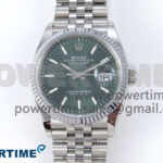 DateJust 36 126234 QF 1:1 Best Edition 904L Steel Green Stick Dial on SS Jubilee Bracelet VR3235
