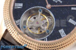 PP Tourbillon RG Texuted Bezel RMSF Edition Black Starry Dial on Blue Leather Strap - Image 5