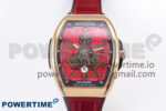 Vanguard Skenderbeu RG ABF Best Edition Red Dial on Red Leather Strap A2824