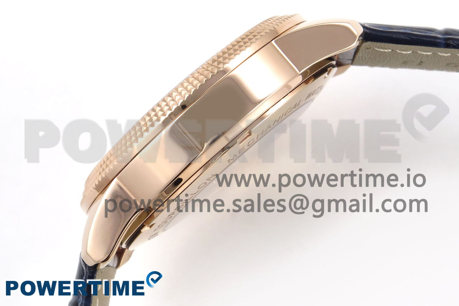 PP Tourbillon RG Texuted Bezel RMSF Edition Black Starry Dial on Blue Leather Strap - Image 6