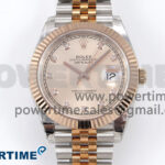 DateJust 41 126331 EWEF 1:1 Best Edition RG Diamonds Dial on SS/RG Jubilee Bracelet A3235