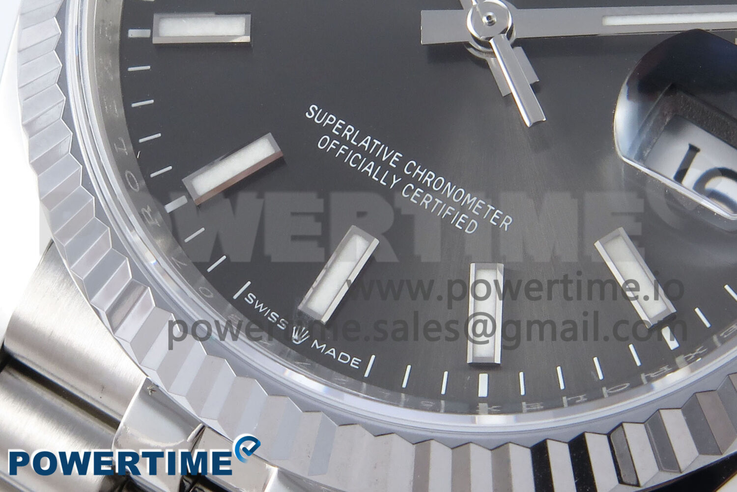 DateJust 36 126234 QF 1:1 Best Edition 904L Steel Gray Stick Dial on SS Jubilee Bracelet VR3235 - Image 5