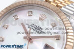 DateJust 41 126331 EWEF 1:1 Best Edition White MOP Dial on SS/RG Jubilee Bracelet A3235 - Image 4