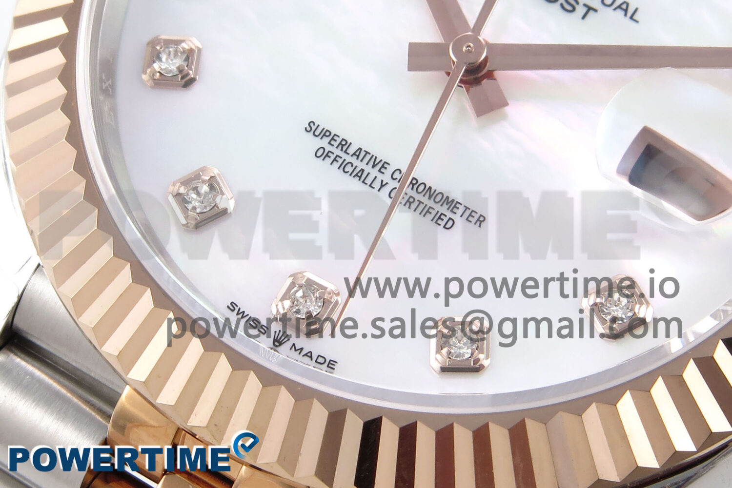 DateJust 41 126331 EWEF 1:1 Best Edition White MOP Dial on SS/RG Jubilee Bracelet A3235 - Image 5