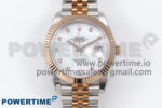 DateJust 41 126331 EWEF 1:1 Best Edition White MOP Dial on SS/RG Jubilee Bracelet A3235