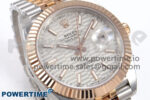 DateJust 41 126331 EWEF 1:1 Best Edition Silver Textured Dial on SS/RG Jubilee Bracelet A3235 - Image 2