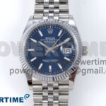 DateJust 36 126234 QF 1:1 Best Edition 904L Steel Blue Stick Dial on SS Jubilee Bracelet VR3235