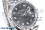 DateJust 36 126234 QF 1:1 Best Edition 904L Steel Gray Diamonds Dial on SS Jubilee Bracelet VR3235 - Image 2