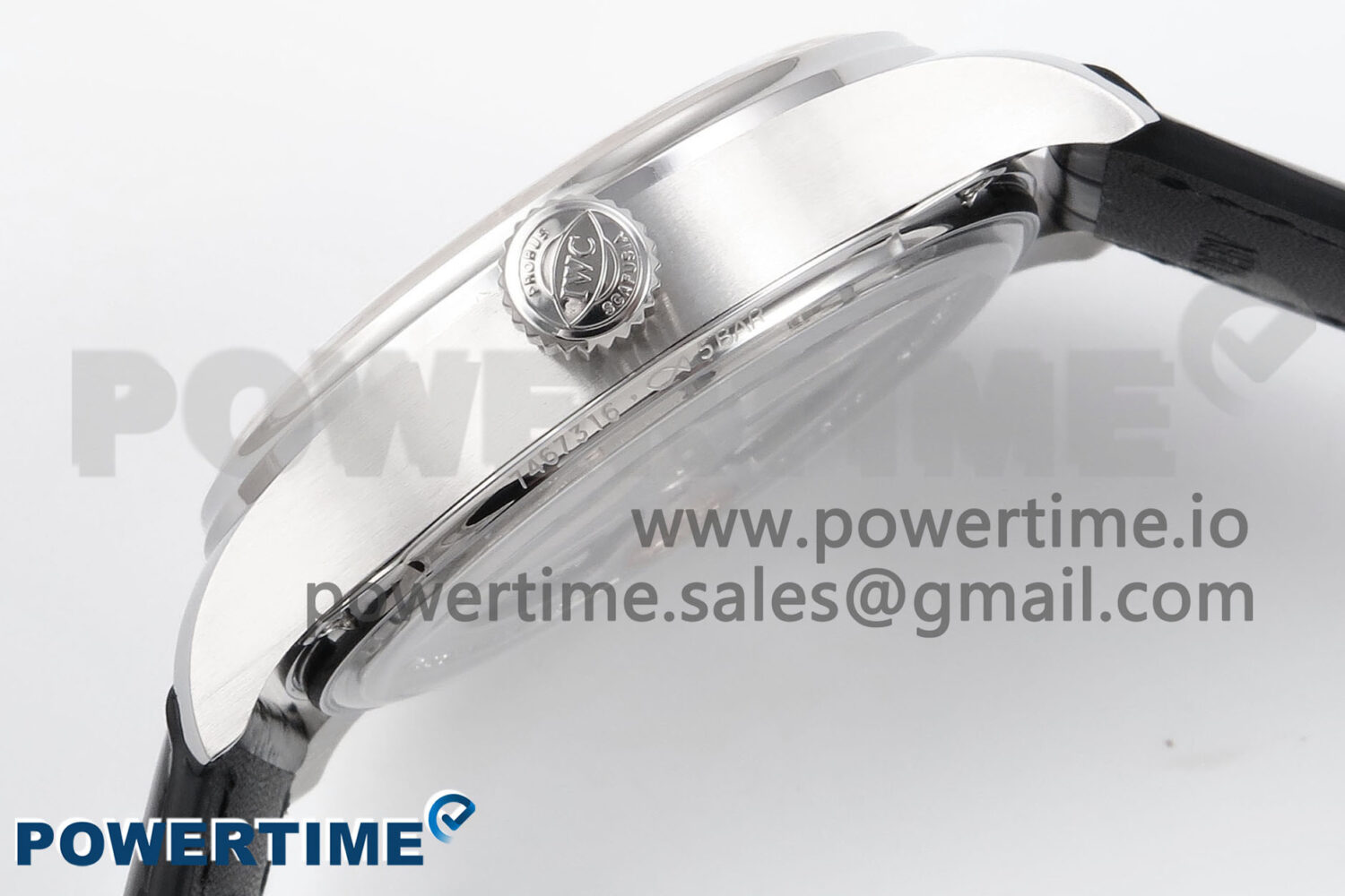 Portugieser Automatic SS IW501705 APSF 1:1 Best Edition RG Dial on Black Leather Strap A52011 - Image 6