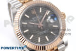 DateJust 41 126331 EWEF 1:1 Best Edition Gray Textured Dial on SS/RG Jubilee Bracelet A3235 - Image 2