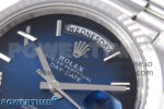Day Date 40 SS 228239 THBF 1:1 Best Edition Blue Ombre Roman Dial on President Bracelet VR3255 (Gain Weight) - Image 4