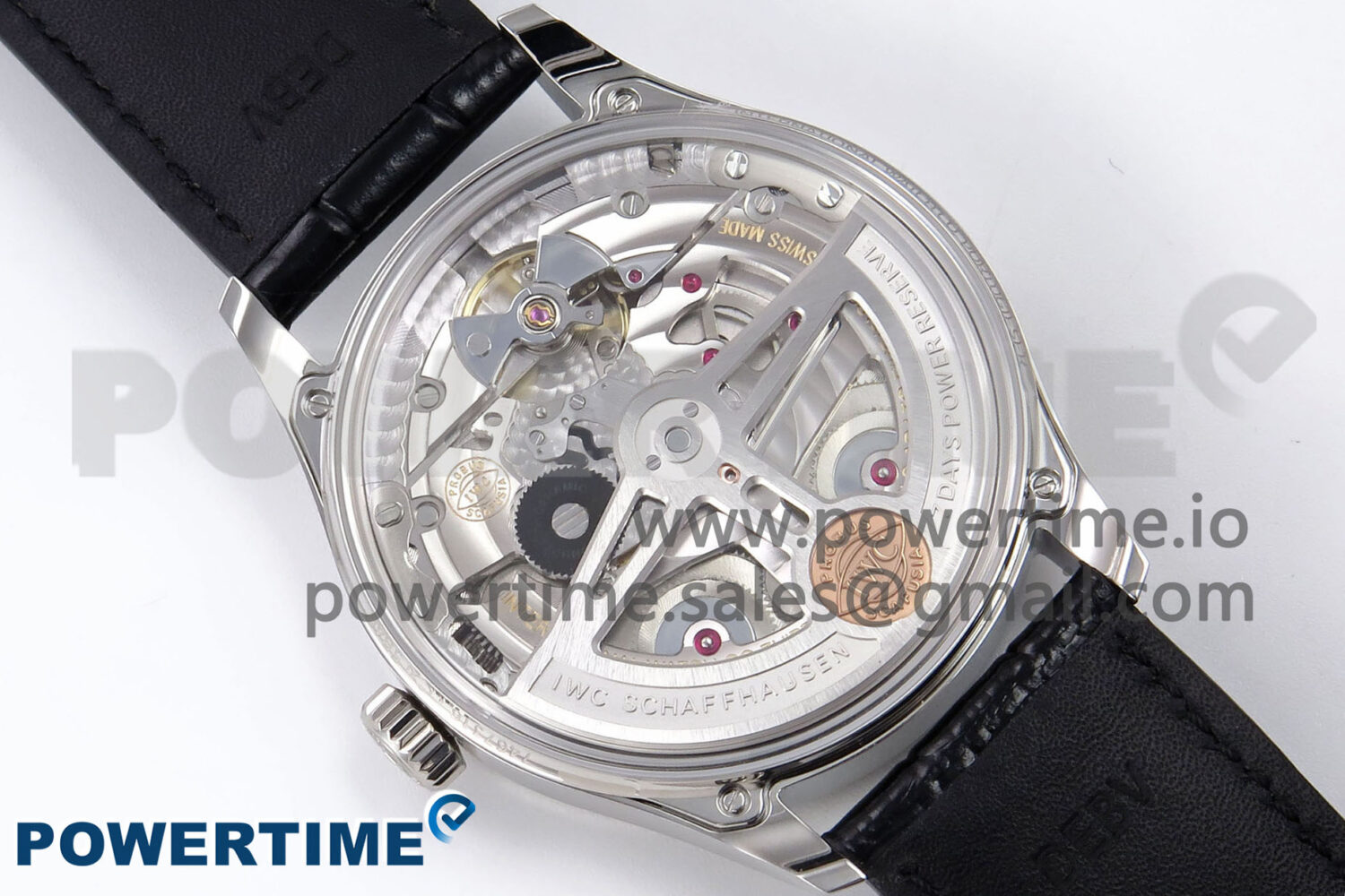 Portugieser Automatic SS IW501705 APSF 1:1 Best Edition RG Dial on Black Leather Strap A52011 - Image 12