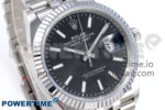 DateJust 36 126234 QF 1:1 Best Edition 904L Steel Black Stick Dial on SS Jubilee Bracelet VR3235 - Image 2