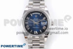 Day Date 40 SS 228239 THBF 1:1 Best Edition Blue Ombre Roman Dial on President Bracelet VR3255 (Gain Weight)