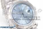 Day Date 40 SS 228236 THBF 1:1 Best Edition Ice-Blue Stick Dial on President Bracelet VR3255 (Gain Weight) - Image 2