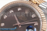 DateJust 41 126331 EWEF 1:1 Best Edition Brown Diamonds Dial on SS/RG Jubilee Bracelet A3235 - Image 4