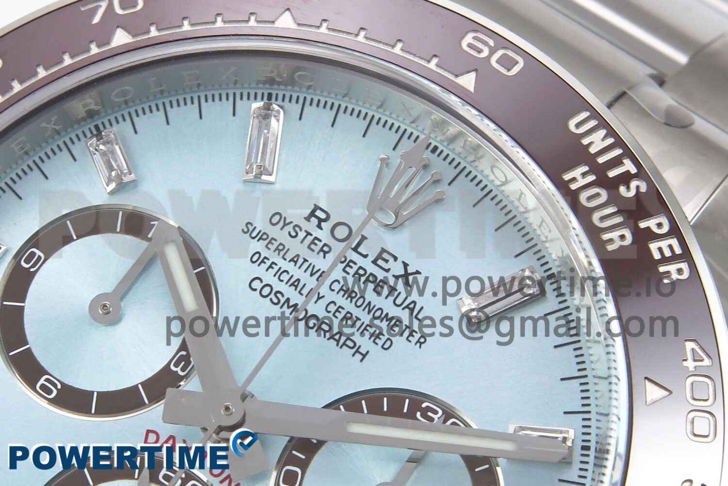 Daytona 126506 Clean 1:1 Best Edition 904L Steel Ice Blue Dial Crystral Markers on SS Braclet SH4131 - Image 4