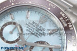Daytona 126506 Clean 1:1 Best Edition 904L Steel Ice Blue Dial Crystral Markers on SS Braclet SH4131 - Image 4