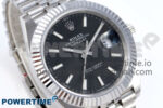 DateJust 41 126334 QF 1:1 Best Edition 904L Steel Black Stick Dial on SS Jubilee Bracelet VR3235 - Image 2