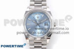 Day Date 40 SS 228236 THBF 1:1 Best Edition Ice-Blue Stick Dial on President Bracelet VR3255 (Gain Weight)