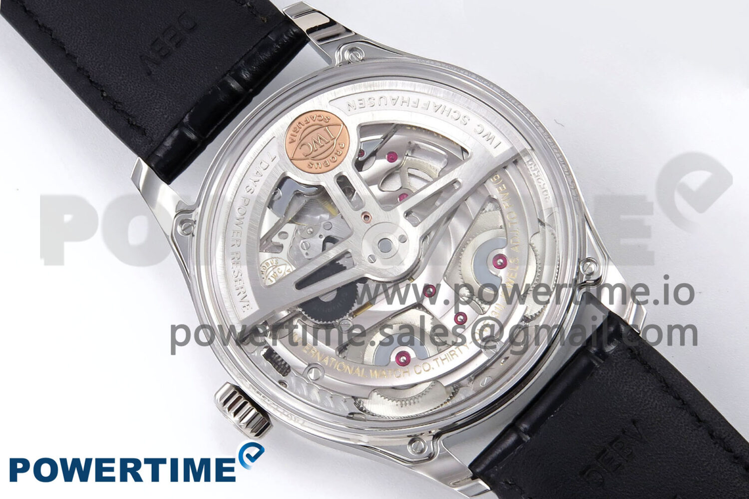 Portugieser Automatic SS IW501704 APSF 1:1 Best Edition Blue Dial on Black Leather Strap A52011 - Image 9