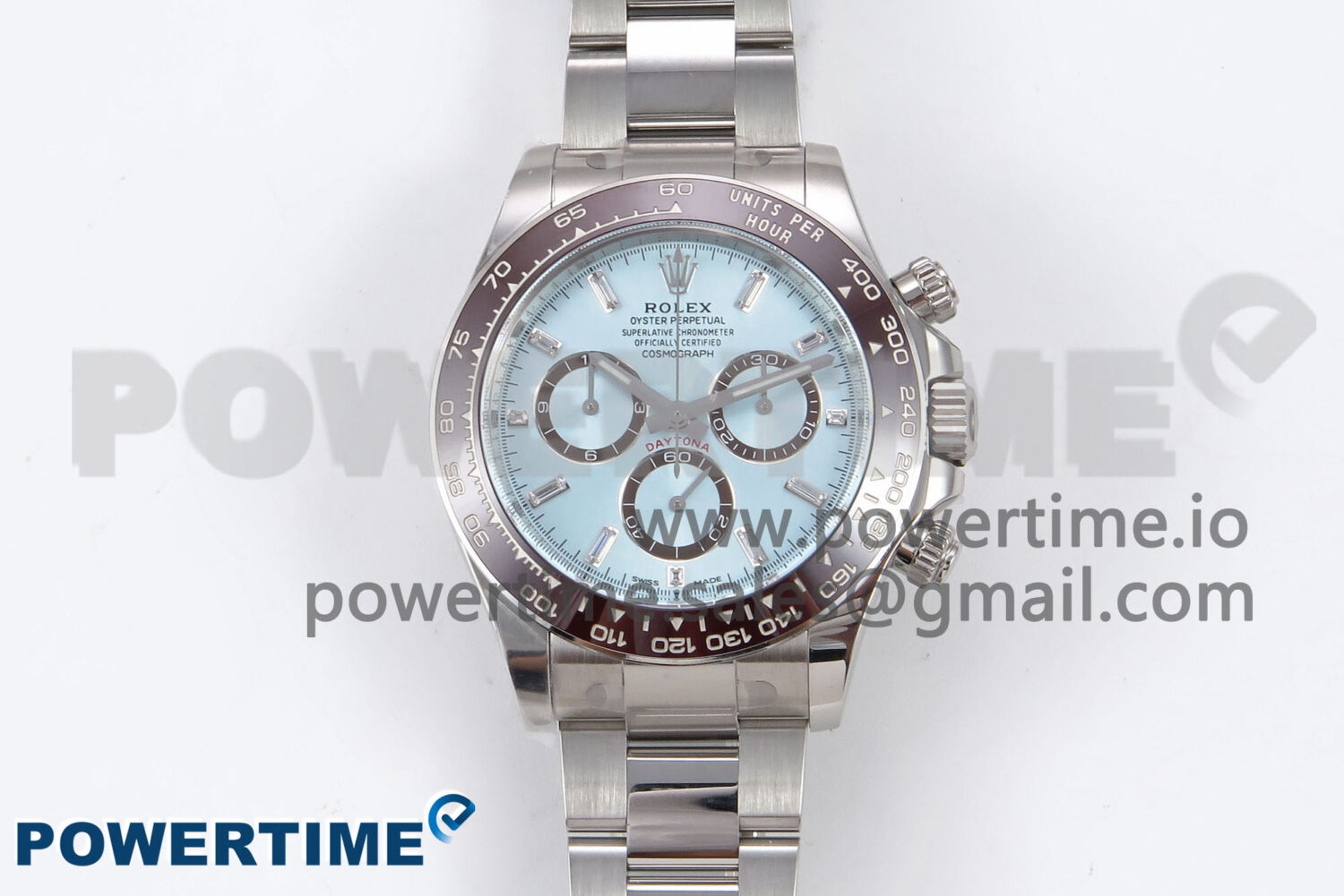 Daytona 126506 Clean 1:1 Best Edition 904L Steel Ice Blue Dial Crystral Markers on SS Braclet SH4131 - Image 1