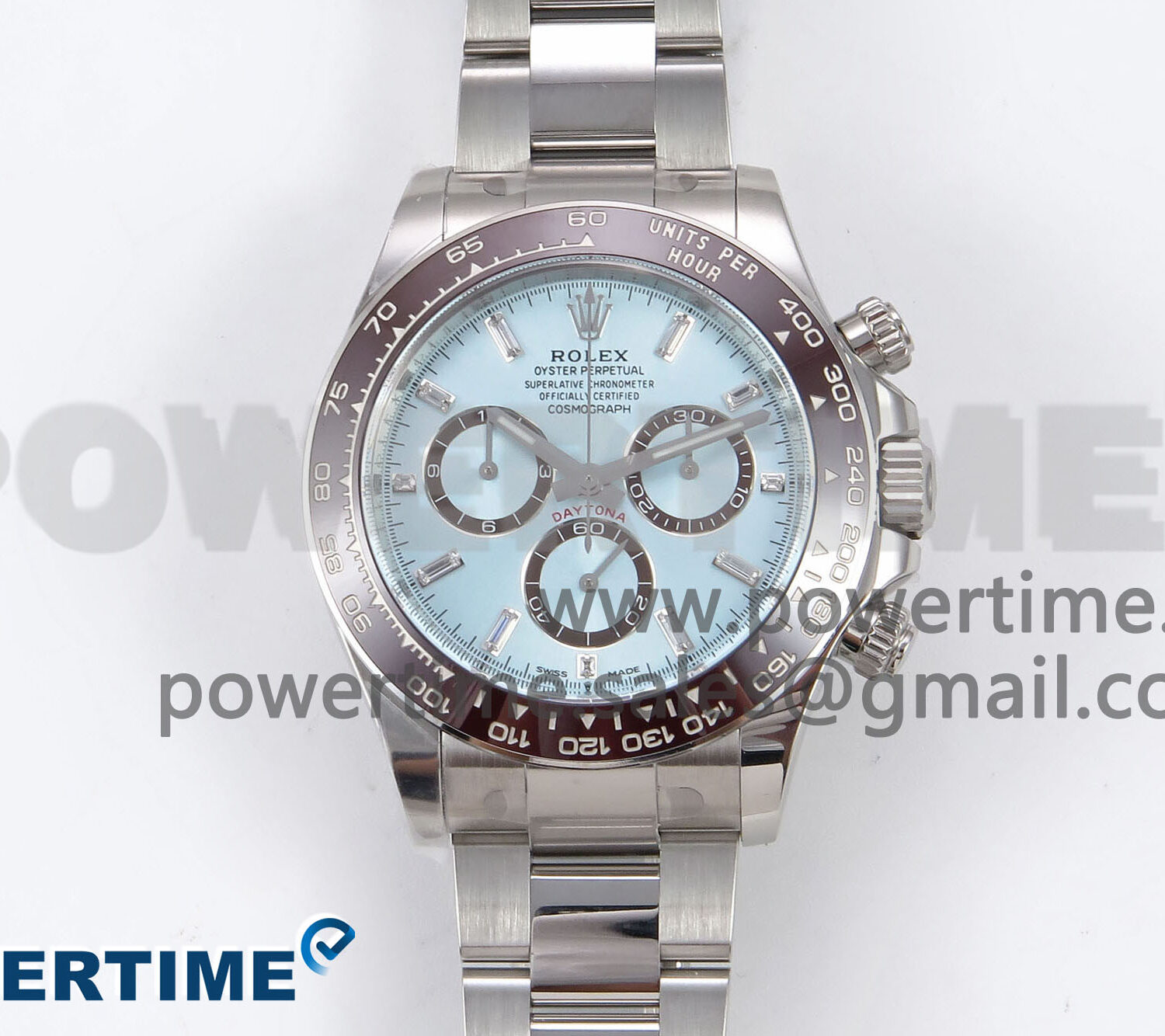 Daytona 126506 Clean 1:1 Best Edition 904L Steel Ice Blue Dial Crystral Markers on SS Braclet SH4131