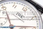 Portugieser Automatic 42mm SS APSF 1:1 Best Edition White/RG Dial on Black Leather Strap A52011 - Image 4