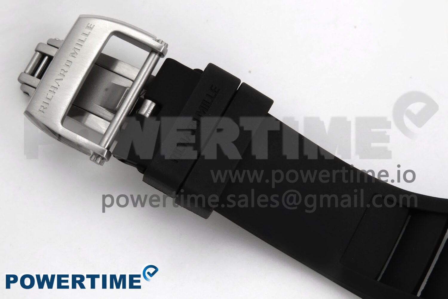 RM055 White Ceramic T+F 1:1 Best Edition Black Skeleton Dial on Black Rubber Strap RMUL2 Super Clone - Image 9