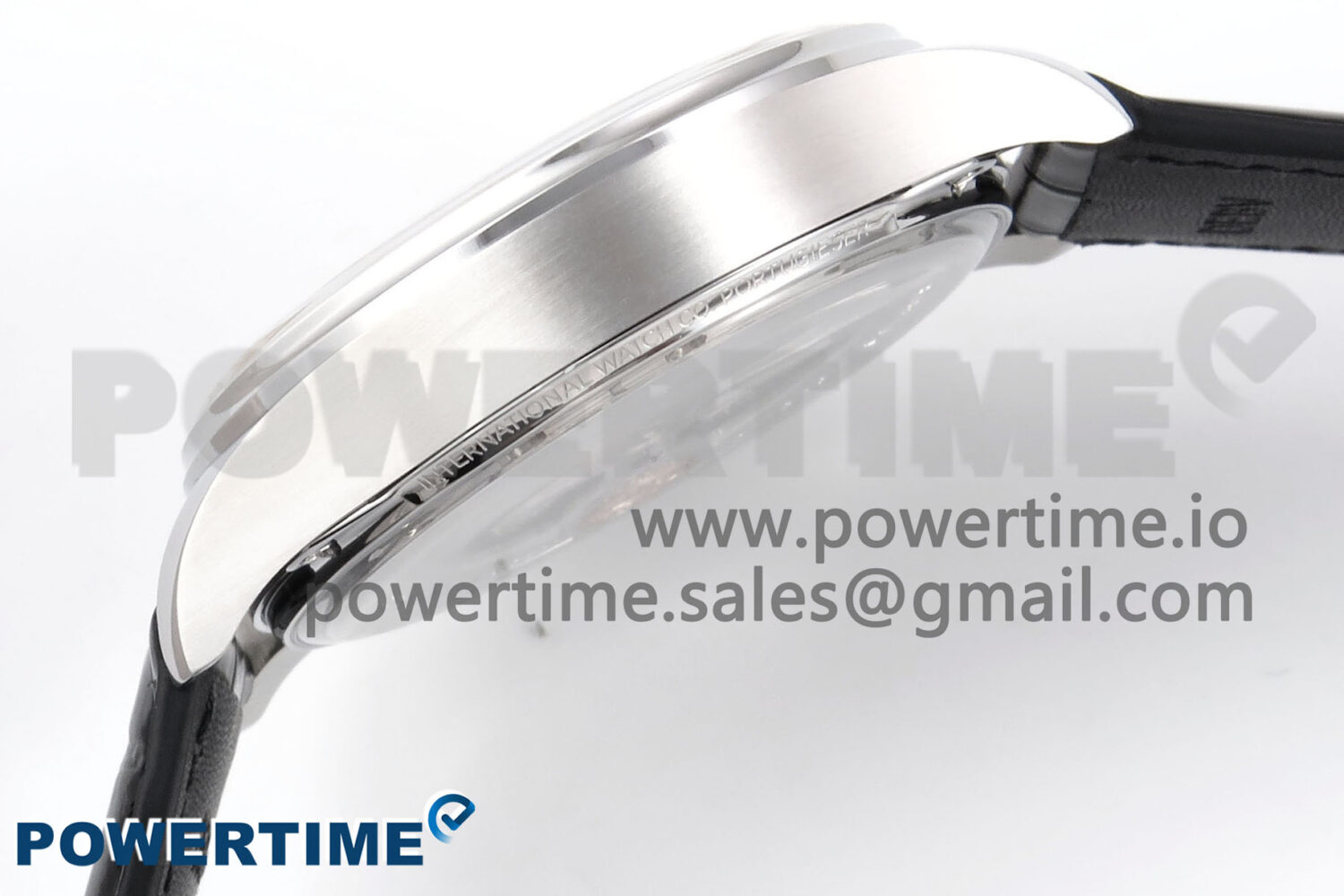 Portugieser Automatic 42mm SS APSF 1:1 Best Edition White/RG Dial on Black Leather Strap A52011 - Image 7