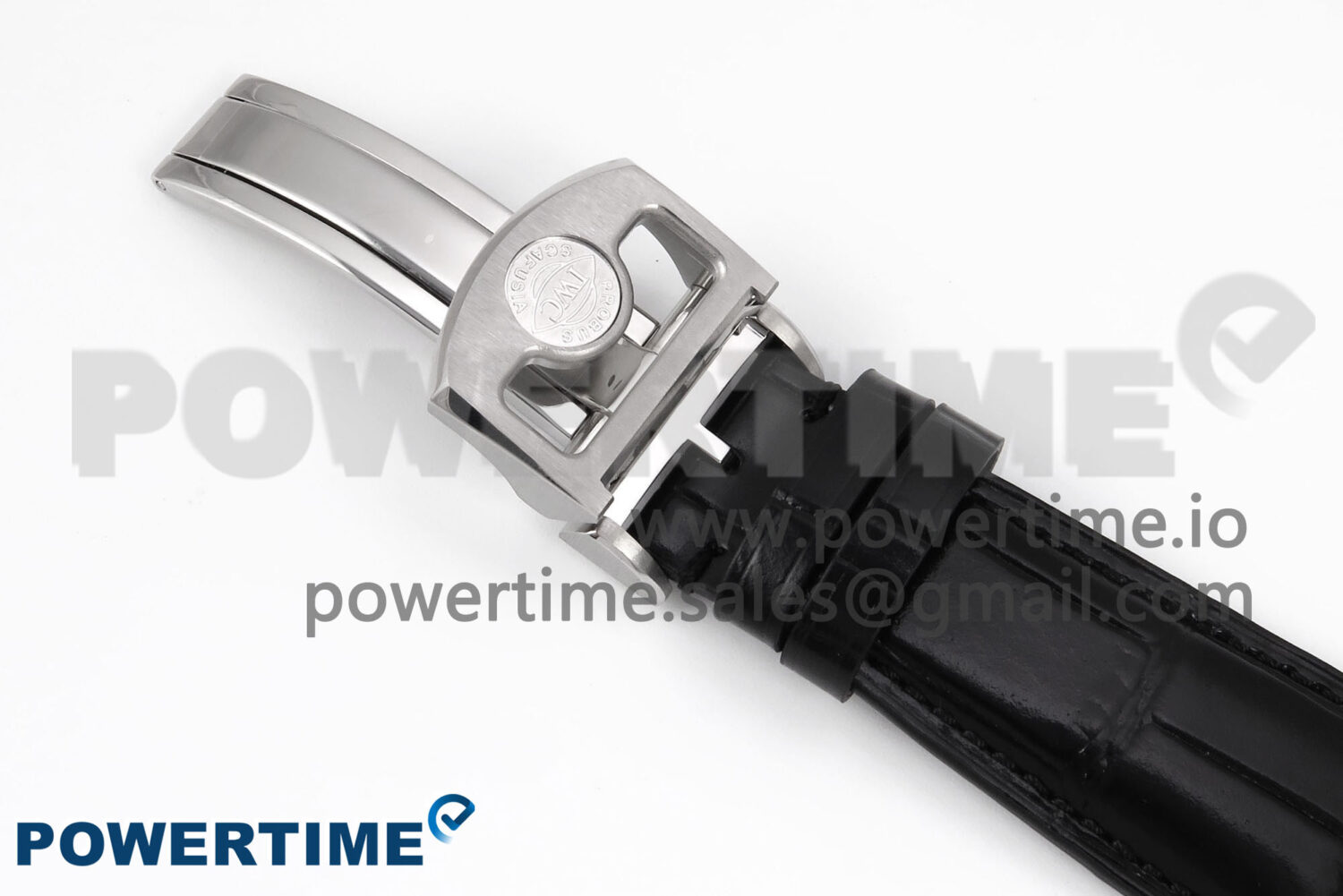 Portugieser Automatic 42mm SS APSF 1:1 Best Edition White/RG Dial on Black Leather Strap A52011 - Image 10