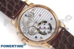 PP Tourbillon RG Rainbow Bezel RMSF Edition White Dial on Brown Leather Strap - Image 9