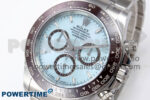 Daytona 126506 Clean 1:1 Best Edition 904L Steel Ice Blue Dial Lume Markers on SS Braclet SH4131 - Image 3