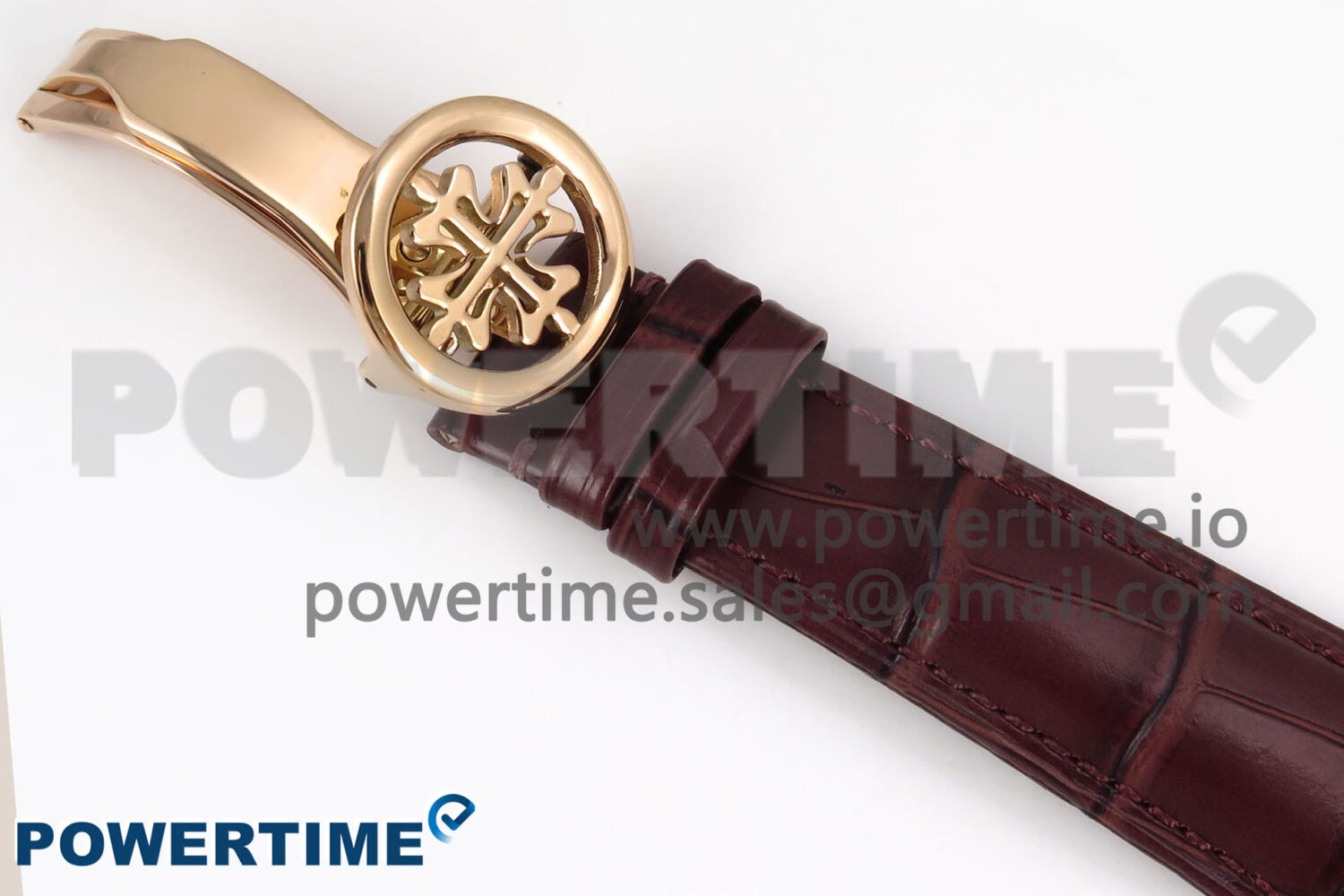 PP Tourbillon RG Rainbow Bezel RMSF Edition White Dial on Brown Leather Strap - Image 12