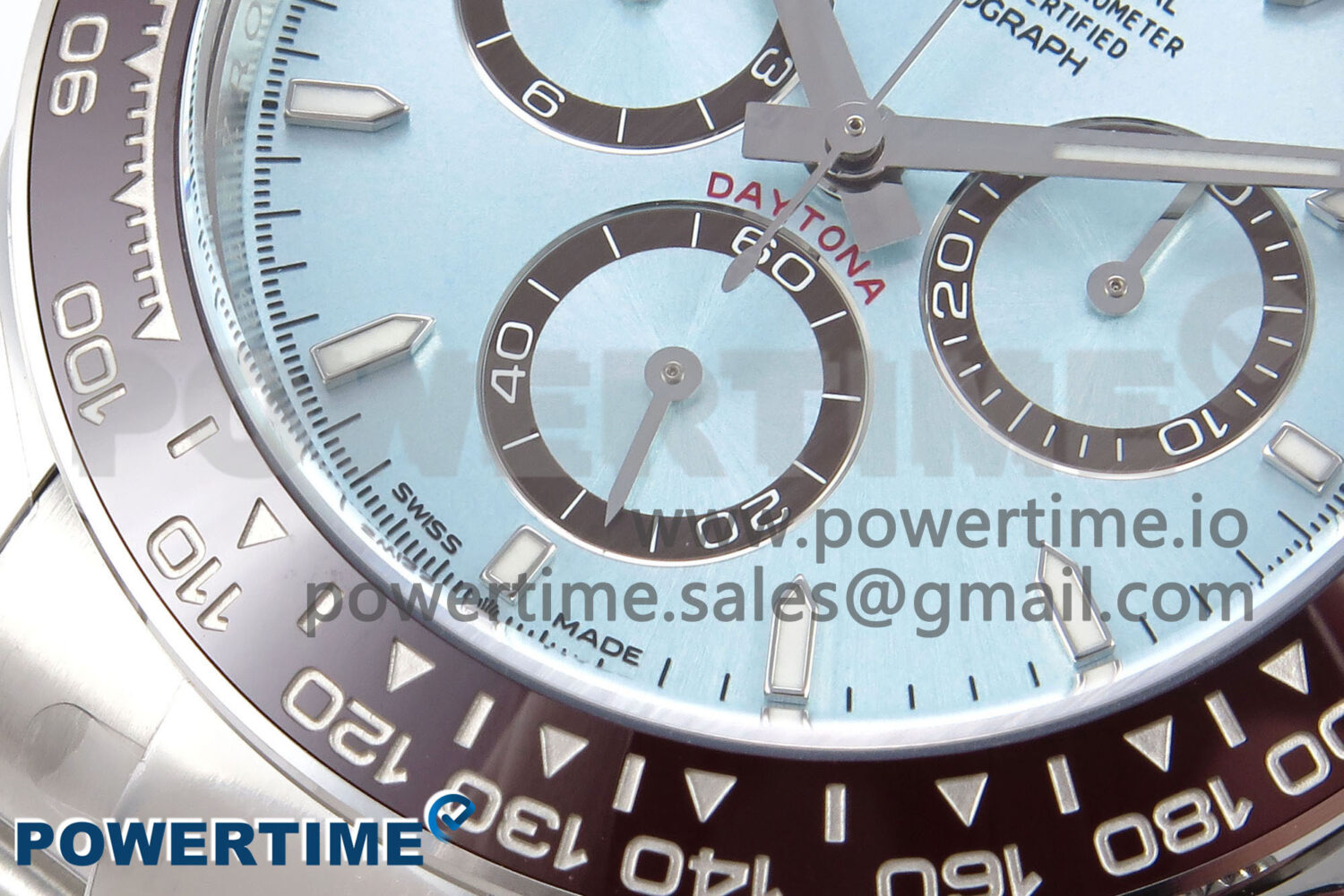 Daytona 126506 Clean 1:1 Best Edition 904L Steel Ice Blue Dial Lume Markers on SS Braclet SH4131 - Image 5