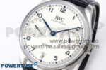 Portugieser Automatic 42mm SS APSF 1:1 Best Edition White Dial Blue Marker on Blue Leather Strap A52010 - Image 3