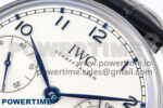 Portugieser Automatic 42mm SS APSF 1:1 Best Edition White Dial Blue Marker on Blue Leather Strap A52010 - Image 4