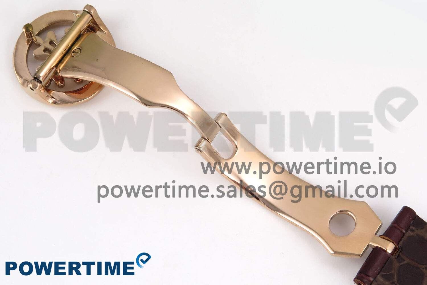 PP Tourbillon RG Rainbow Bezel RMSF Edition White Dial on Brown Leather Strap - Image 15