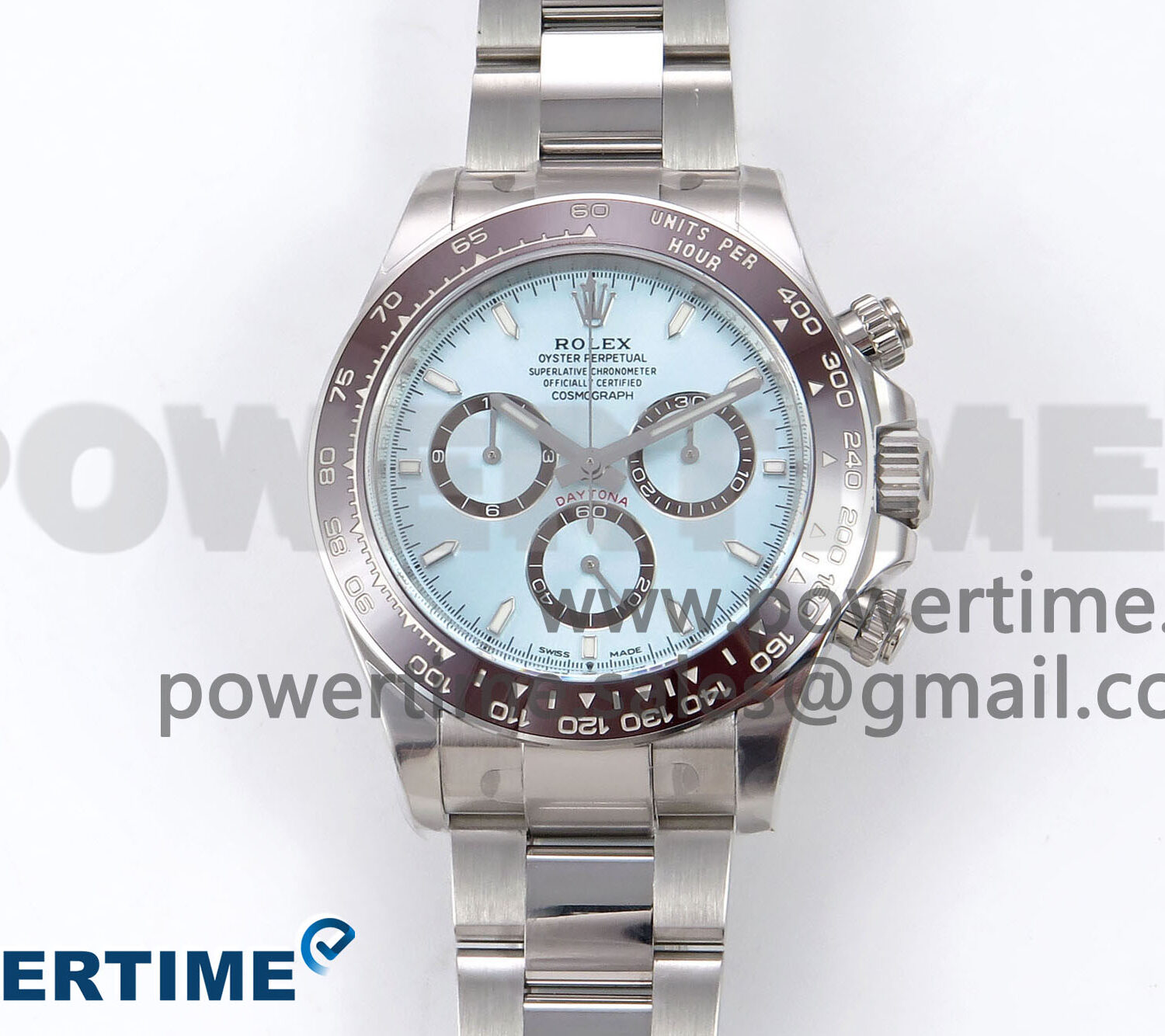 Daytona 126506 Clean 1:1 Best Edition 904L Steel Ice Blue Dial Lume Markers on SS Braclet SH4131