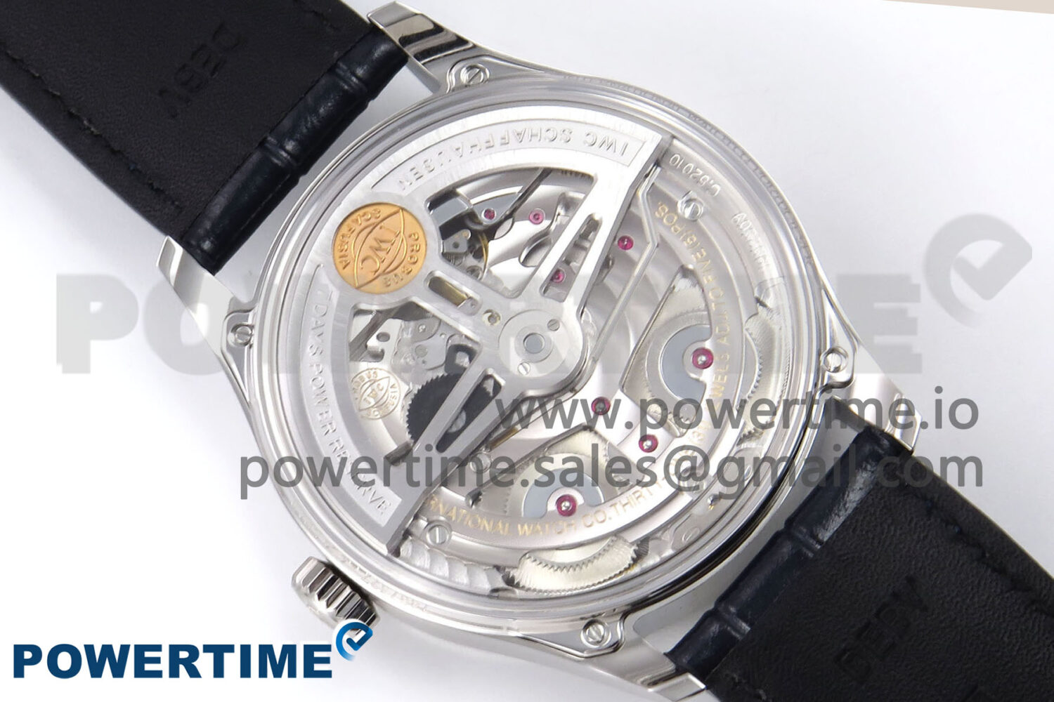Portugieser Automatic 42mm SS APSF 1:1 Best Edition White Dial Blue Marker on Blue Leather Strap A52010 - Image 9
