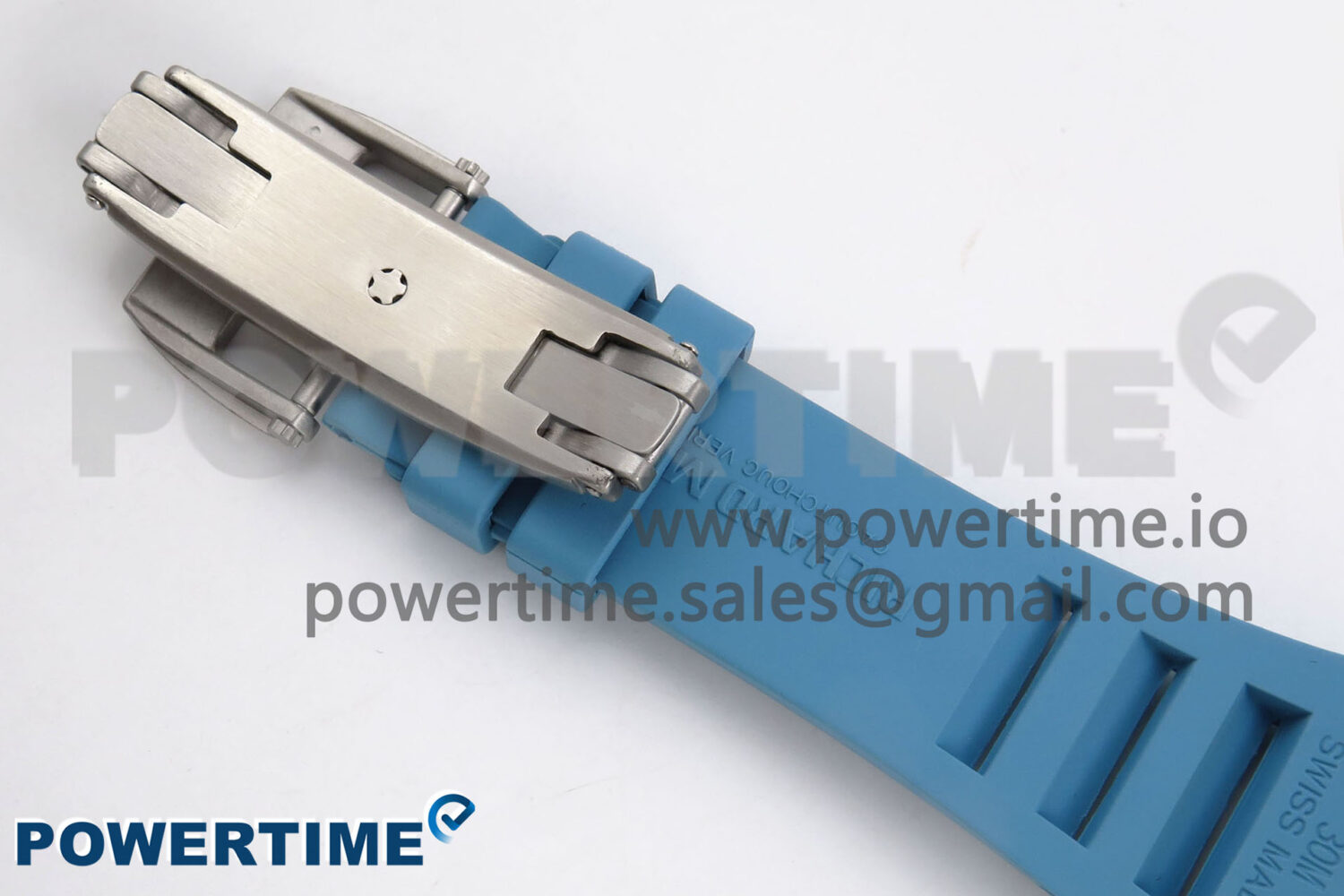 RM055 White Ceramic T+F 1:1 Best Edition Blue Skeleton Dial on Blue Rubber Strap RMUL2 Super Clone - Image 10