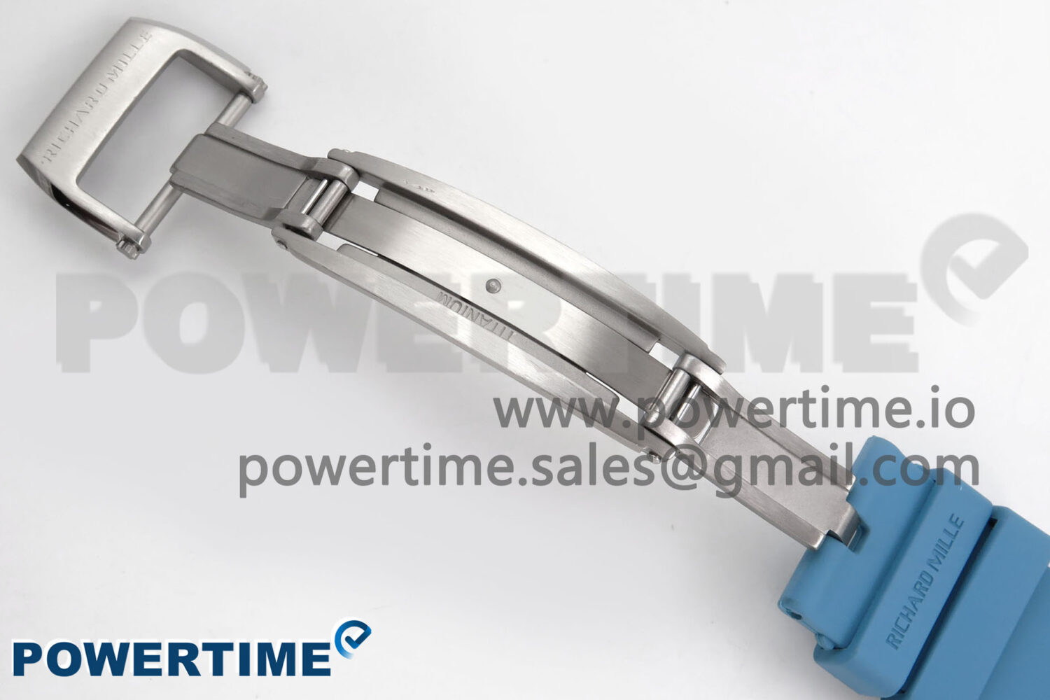 RM055 White Ceramic T+F 1:1 Best Edition Blue Skeleton Dial on Blue Rubber Strap RMUL2 Super Clone - Image 11