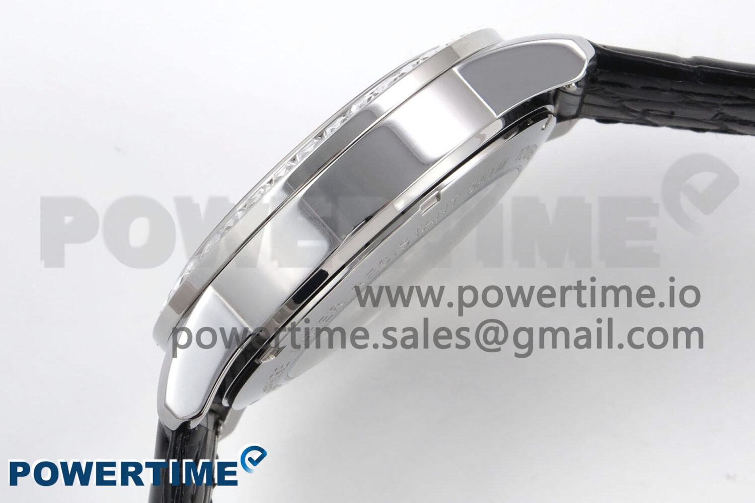 PP Tourbillon SS Diamonds Bezel RMSF Edition White Dial on Black Leather Strap - Image 6