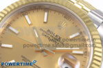 DateJust 41 126333 EWEF 1:1 Best Edition YG Stick Dial on SS/YG Jubilee Bracelet A3235 - Image 4