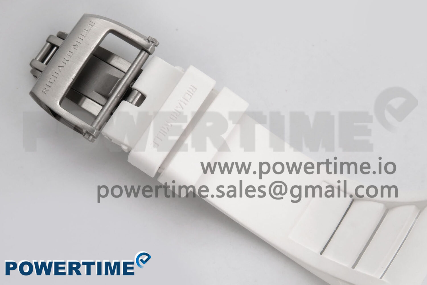 RM055 White Ceramic T+F 1:1 Best Edition Red Skeleton Dial on White Rubber Strap RMUL2 Super Clone - Image 9