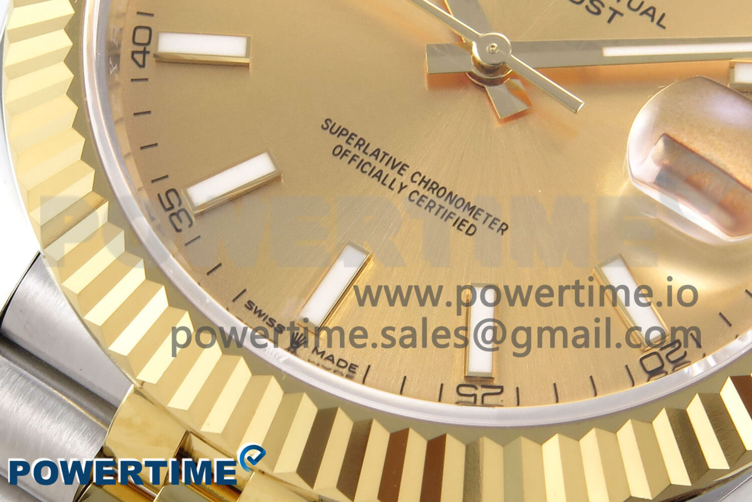 DateJust 41 126333 EWEF 1:1 Best Edition YG Stick Dial on SS/YG Jubilee Bracelet A3235 - Image 5